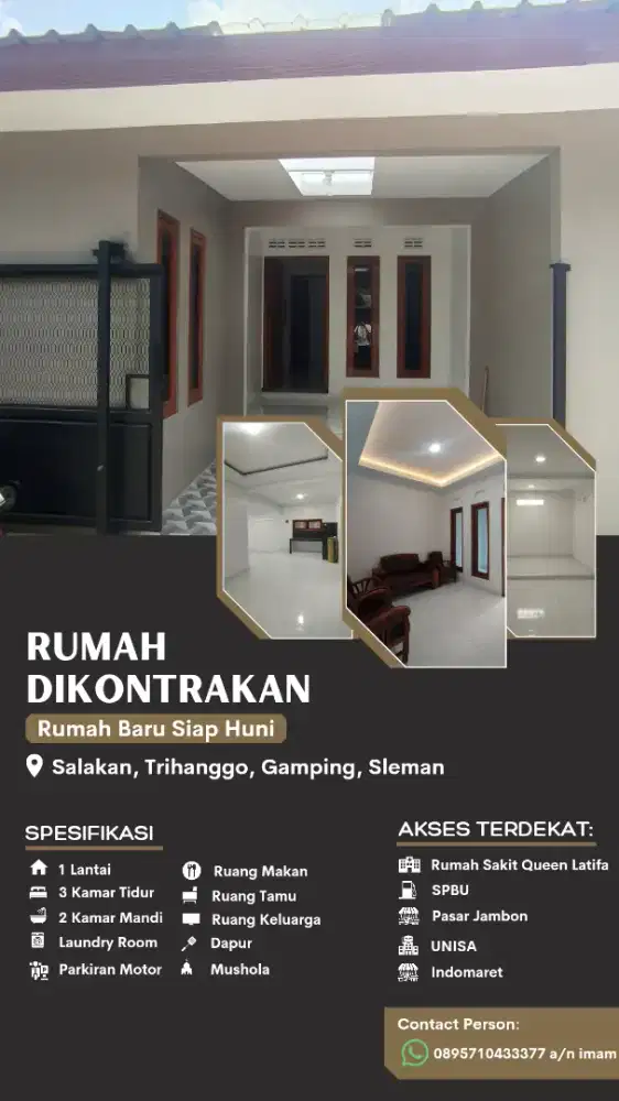 Dikontrakan rumah baru siap huni