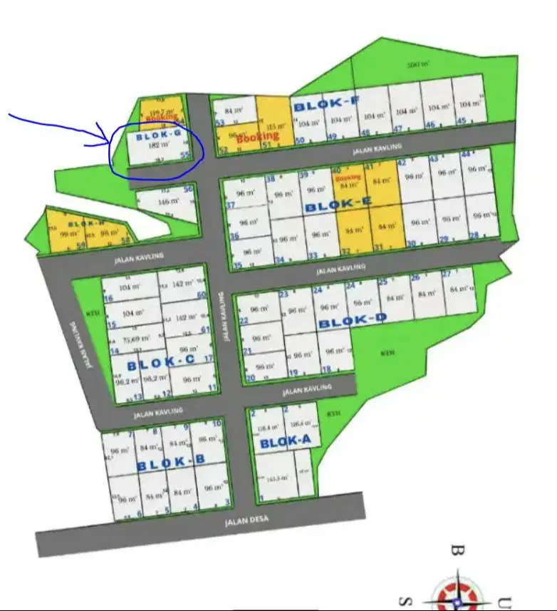 Dijual Blok G-55 Kavling Kemanisan I, Belakang Kamus UIN2, Kota Serang