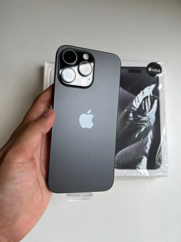 iPhone 15 Promax 256gb Black iBox / Mulus / ori / 15 Pro Max Resmi 256
