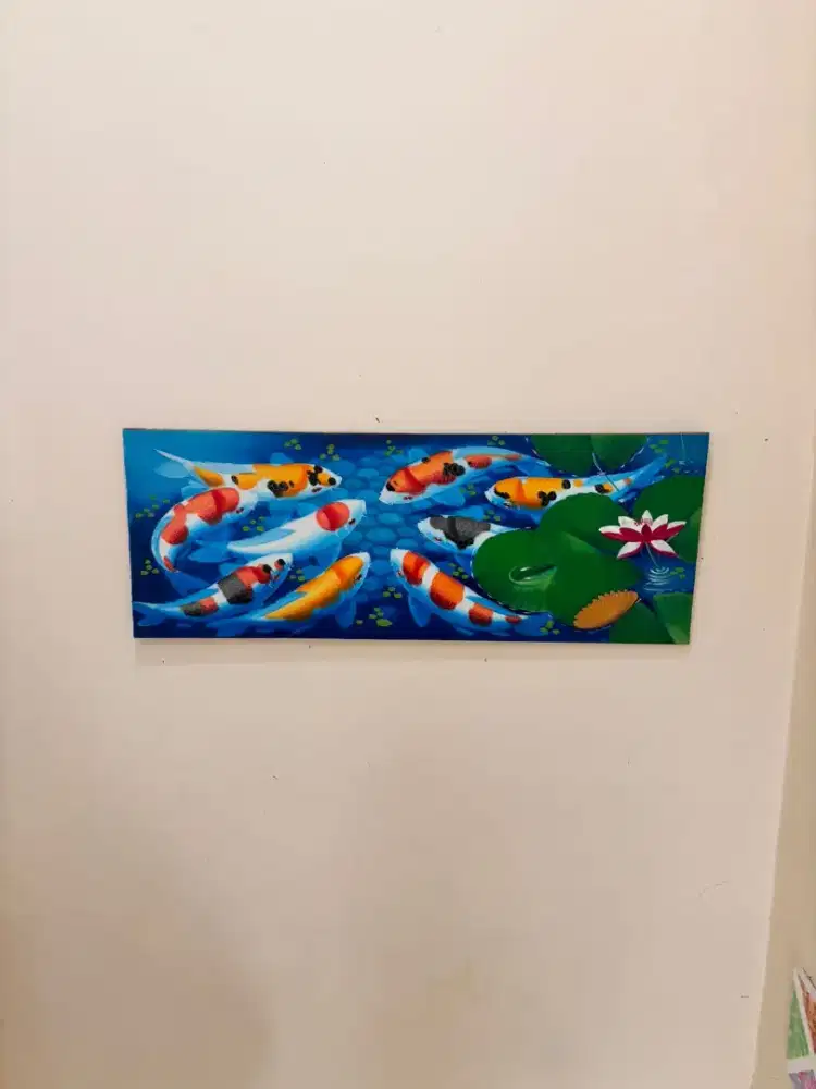 Dijual Lukisan Ikan Koi Cantik – Hiasan Dinding Ruangan