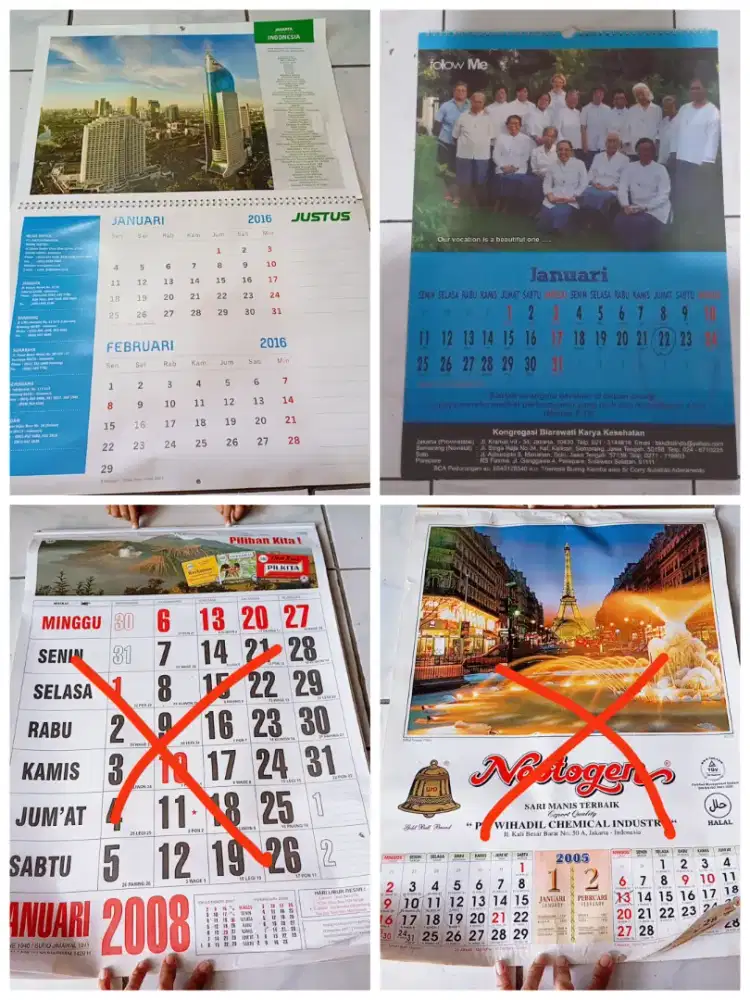 Aneka kalender jadul