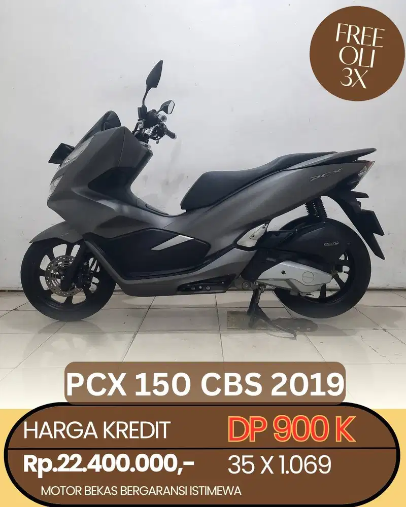 honda pcx 150 cbs 2019 kondisi bagus