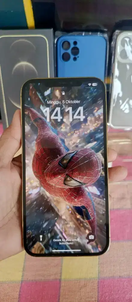 Dijual iPhone 12 pro max Gold 256 GB