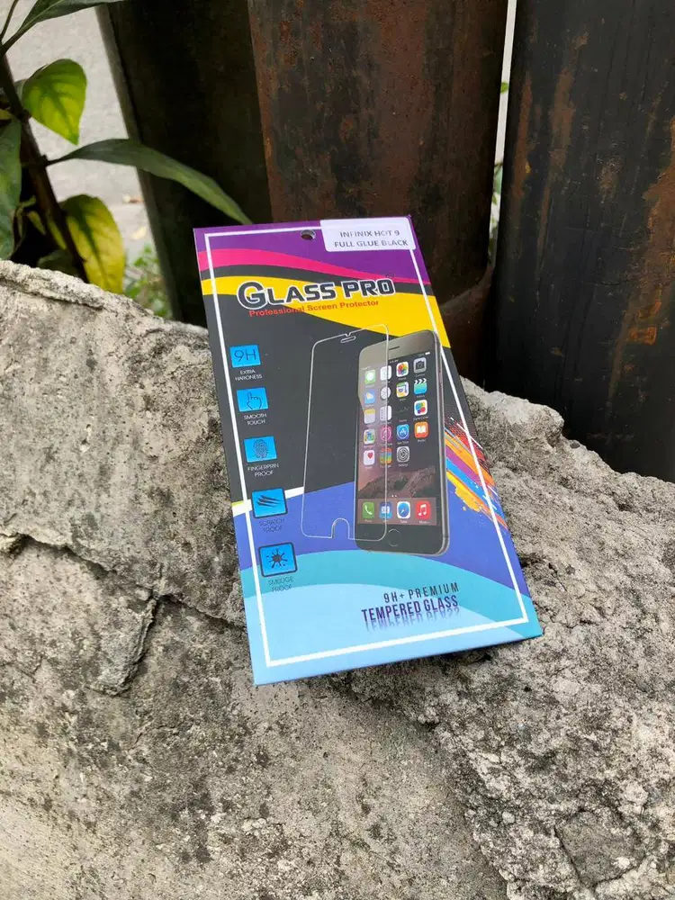 Tempered Glass Color Side Full Infinix Hot 9