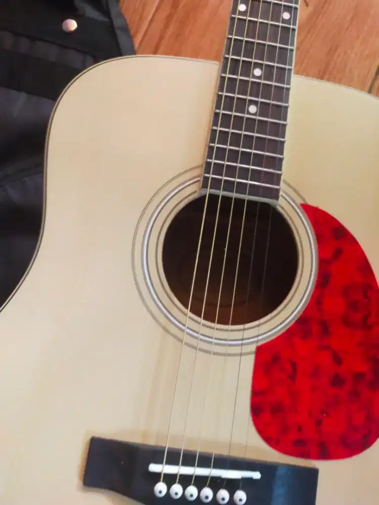 Gitar akustik tanam besi chord
