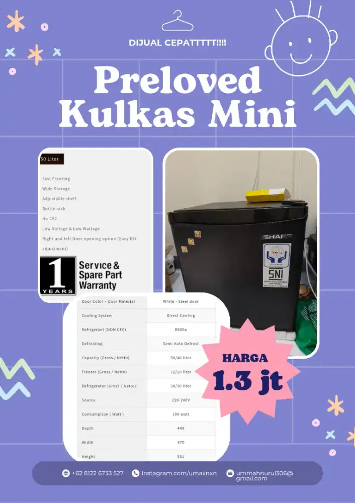 Kulkas Mini SHARP