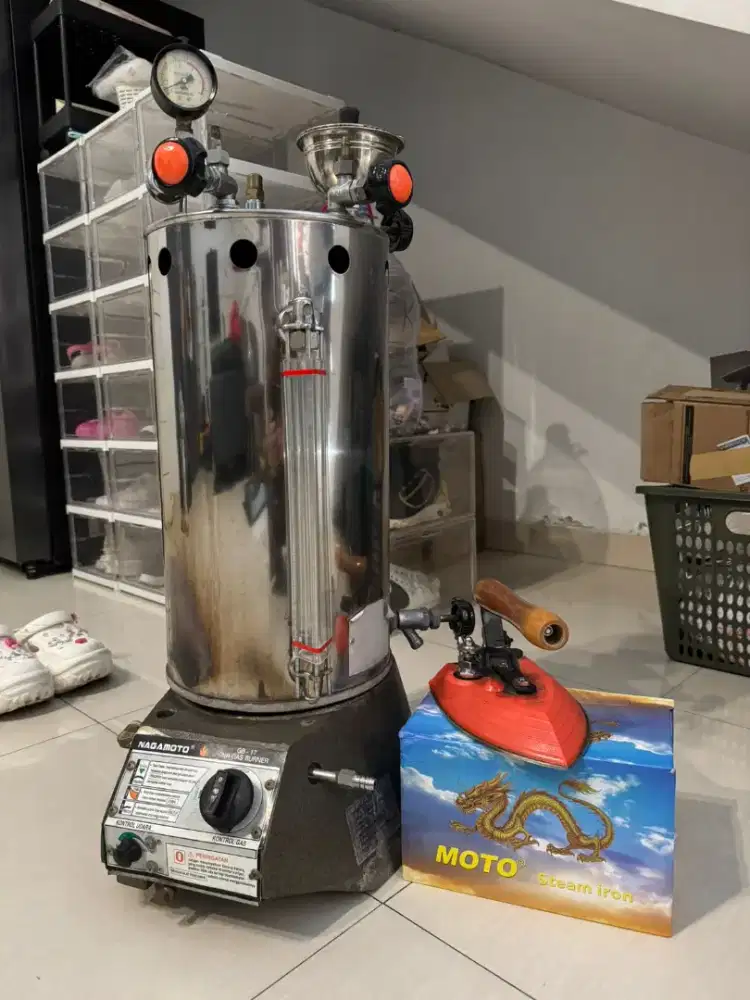 Setrika uap laundry naga moto 15 L
