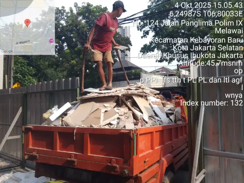 Jasa buang puing dan sampah