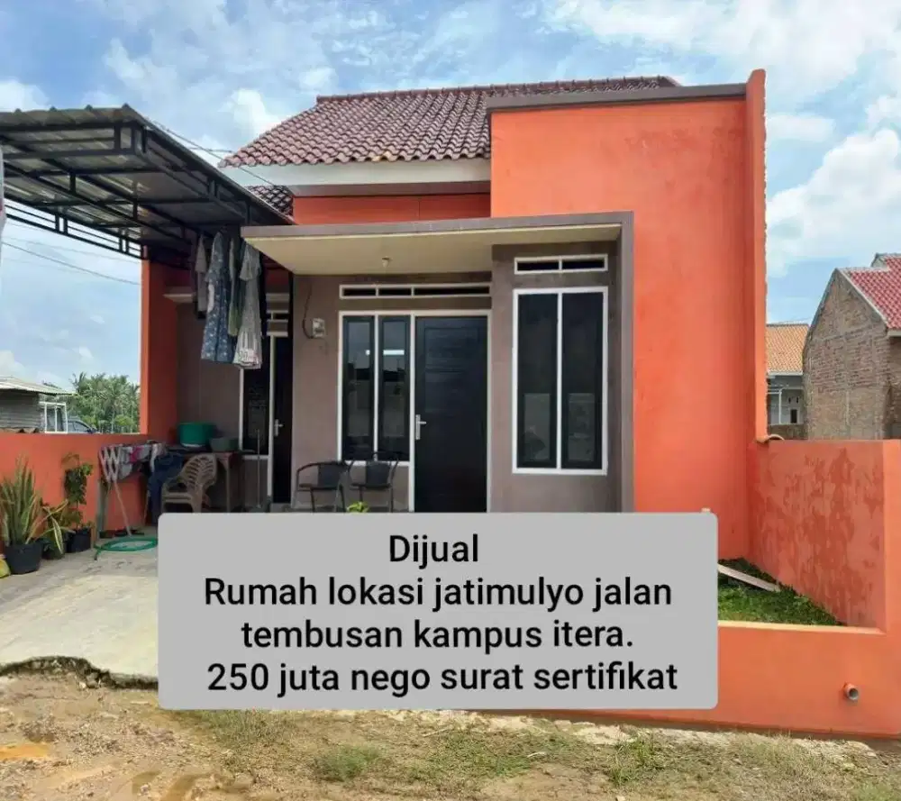 rumah dijual murah nego