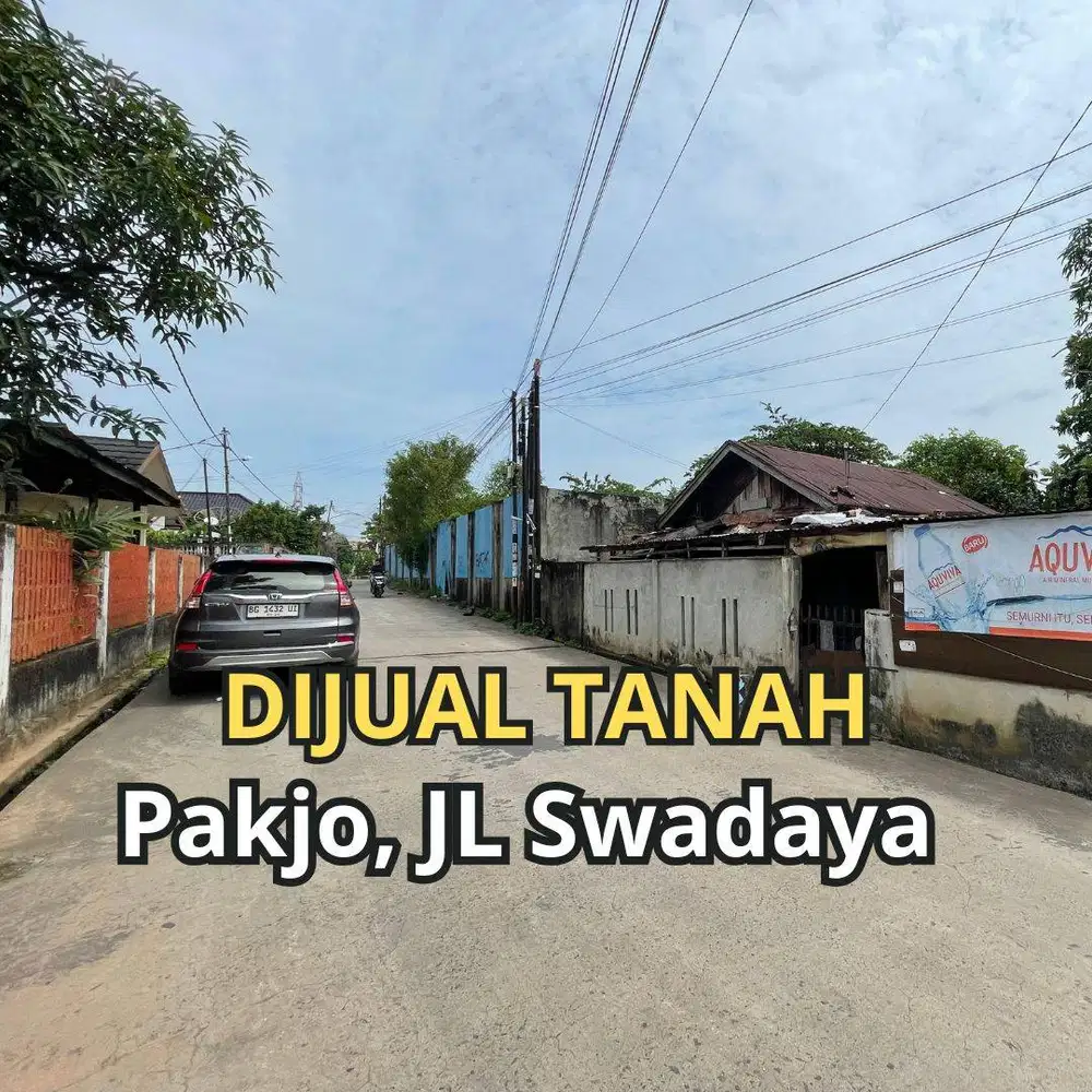 JUAL TANAH JL SWADAYA PAKJO