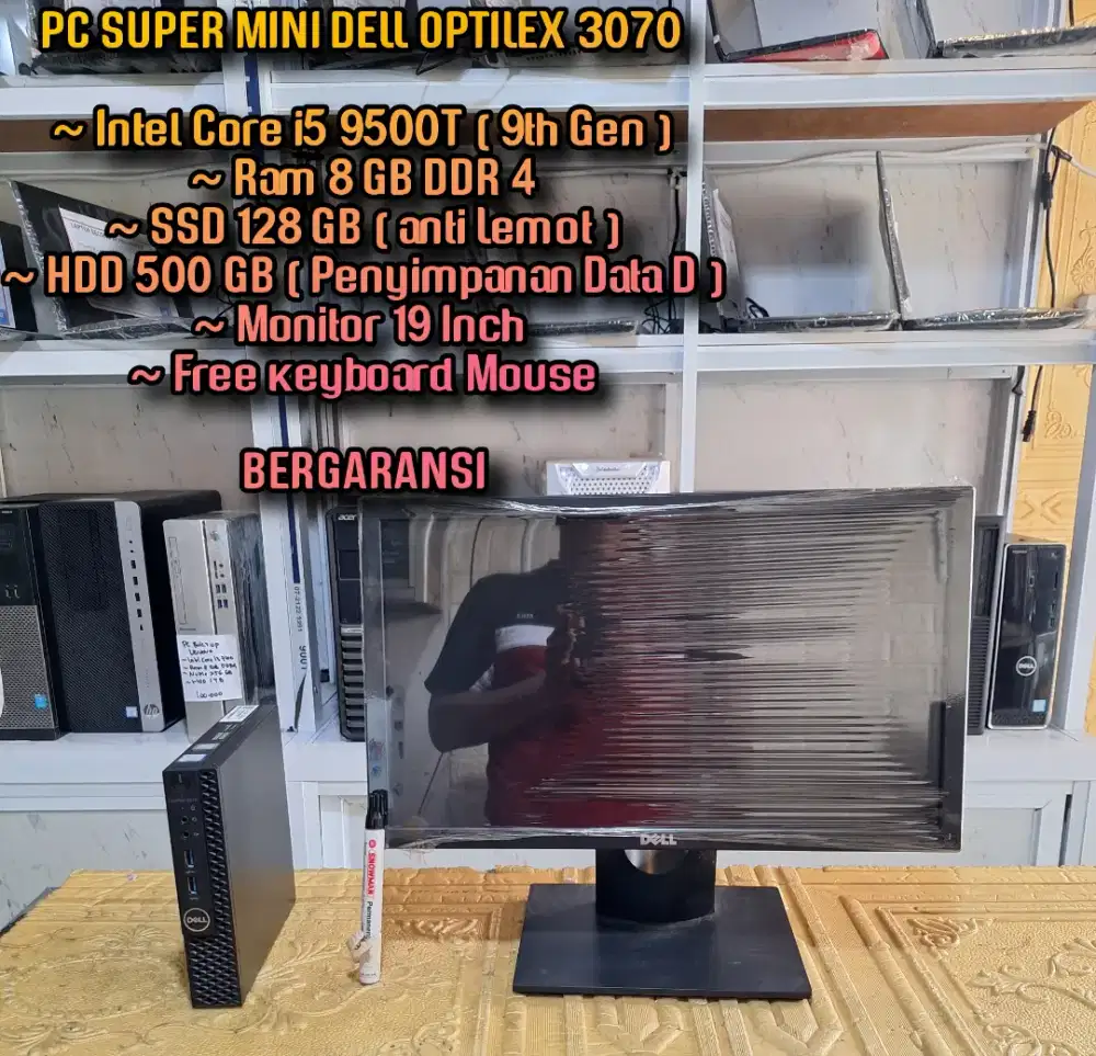 KOMPUTER PC MINI DELL INTEL CORE i5 GEN 9 SUPER CEPAT