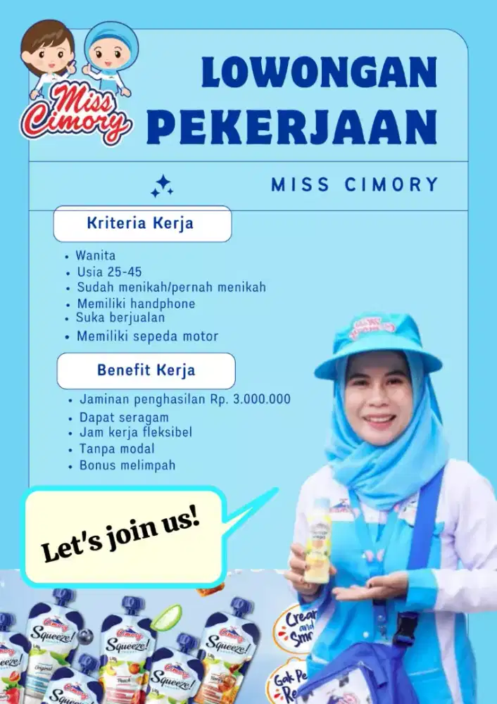 Lowongan pekerjaan miss cimory