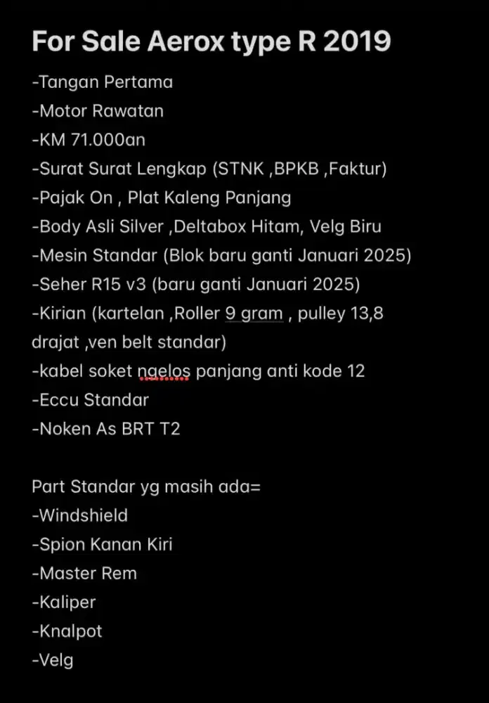 YAMAH AEROX 2019 TYPE R