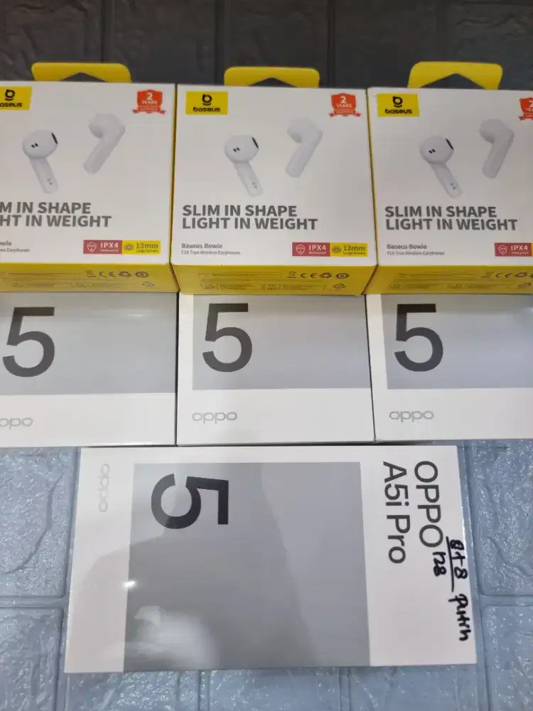 OPPO A5i PRO 8+8/128 ( FREE TWS ) BARU SEGEL GARANSI RESMI OPPI