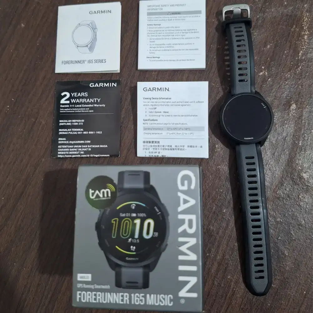 Garmin Forerunner 165 Music Garansi Resmi Sampai Oktober 2026