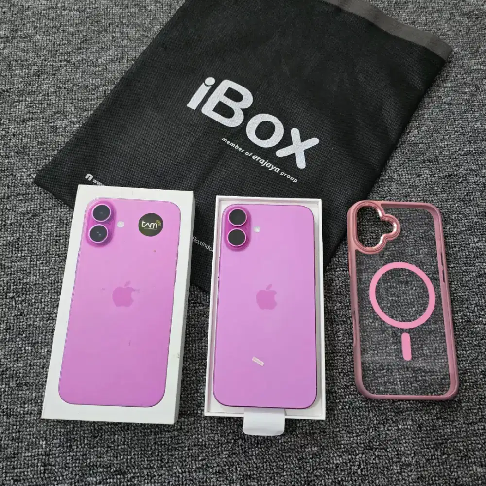 iPhone 16 plus 128GB iBox second rasa baru