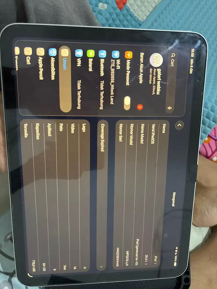 Dijual Ipad Gen 10 64 gb fullset
