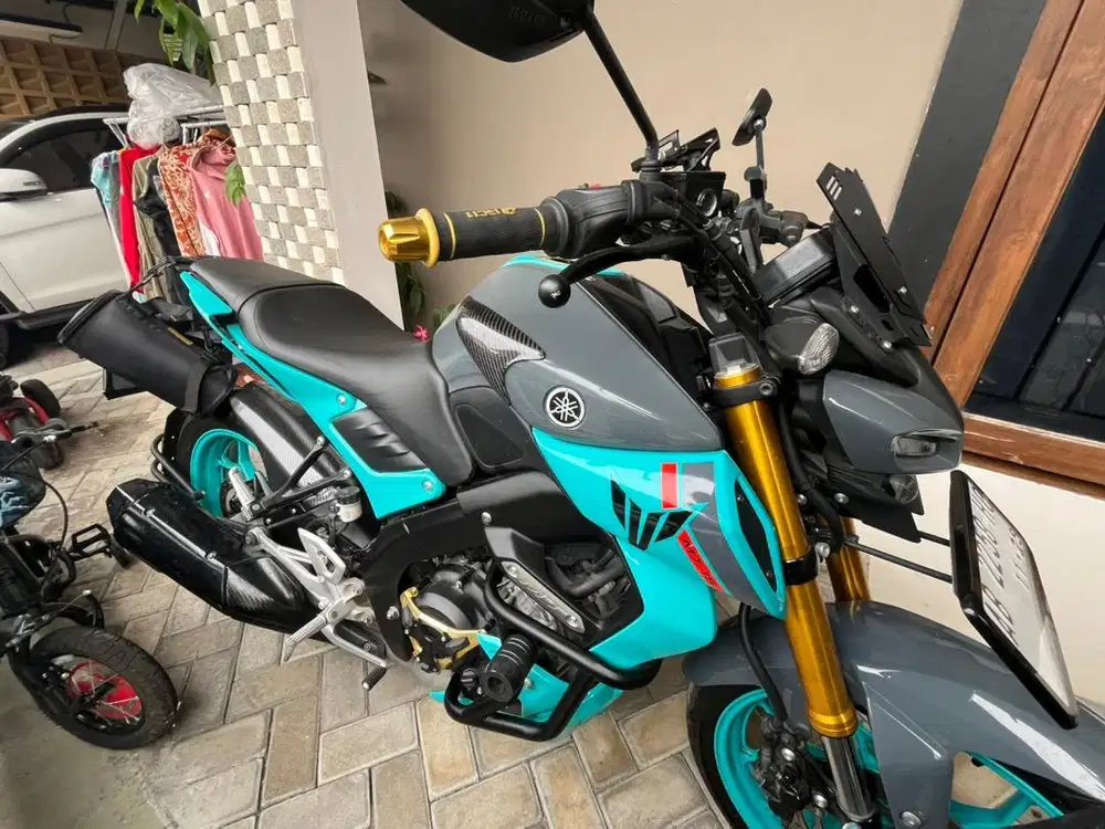 Tangan Pertama Yamaha MT 15 Modifikasi Carbon dan Part Original Lngkap