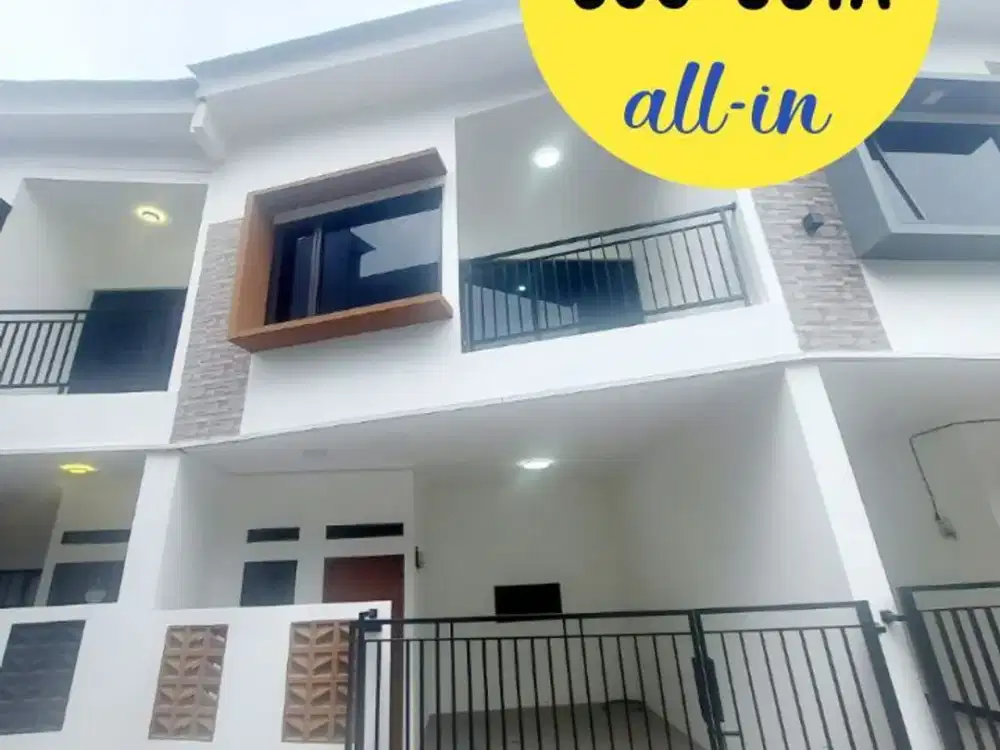 BEKASI BARAT Rumah Baru Bintara 2-lt dalam Cluster Free SHM