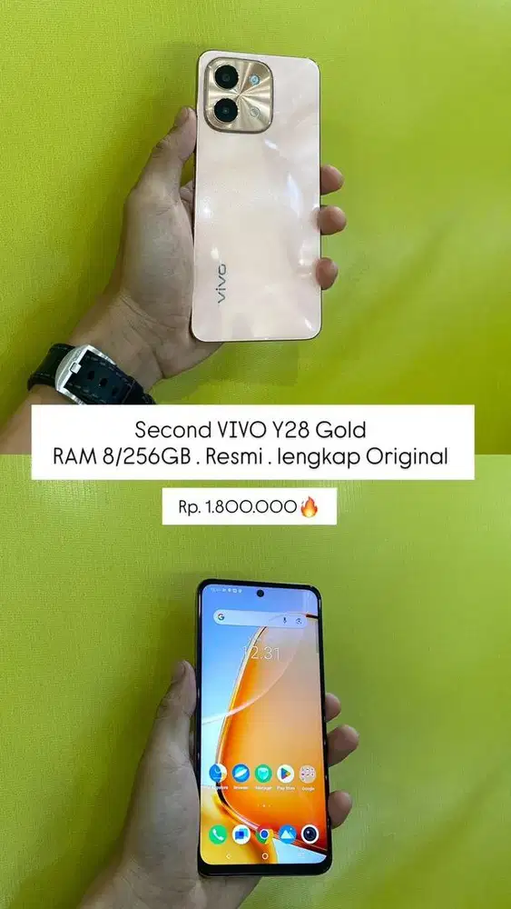 Hp vivoY28 tidak ada minus lengkap