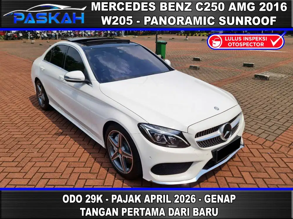 Bunga=5% Odo=29k PAJAK=APRIL Mercy C 250 AMG 2016 Mercy C250 AMG 2016