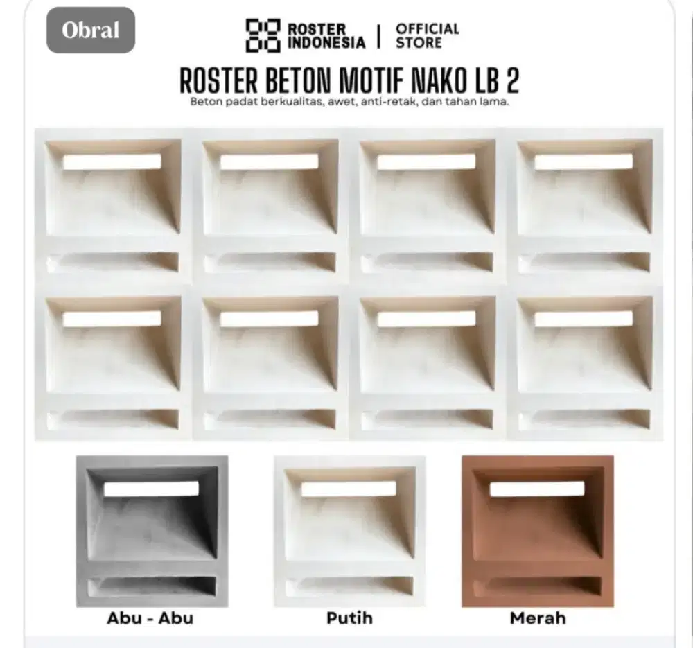 Rosterbeton minimalis