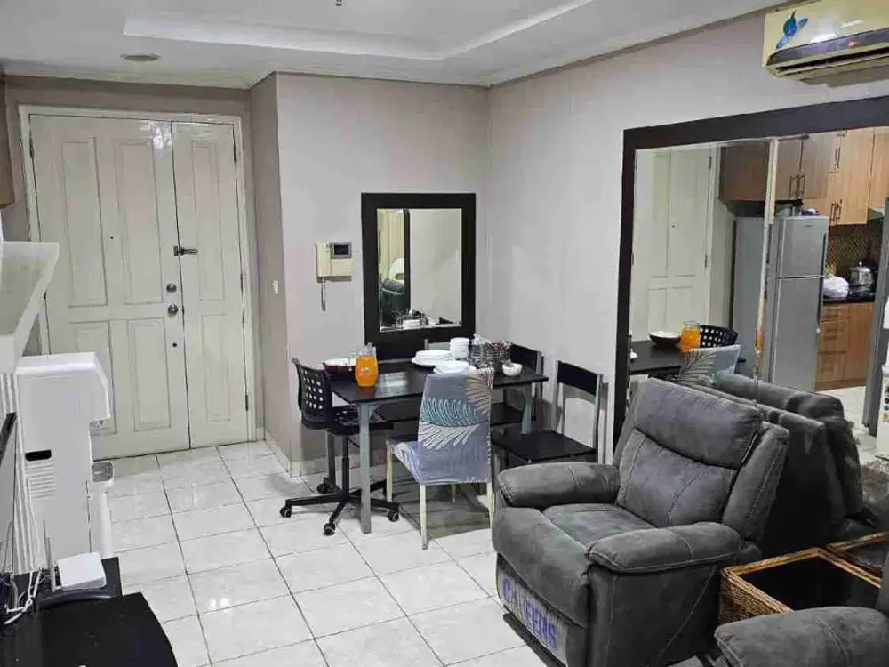 HOT SALE APART FRENCH WALK TOWER LYON Furnished Luas 83m² hanya 1.2*M-an