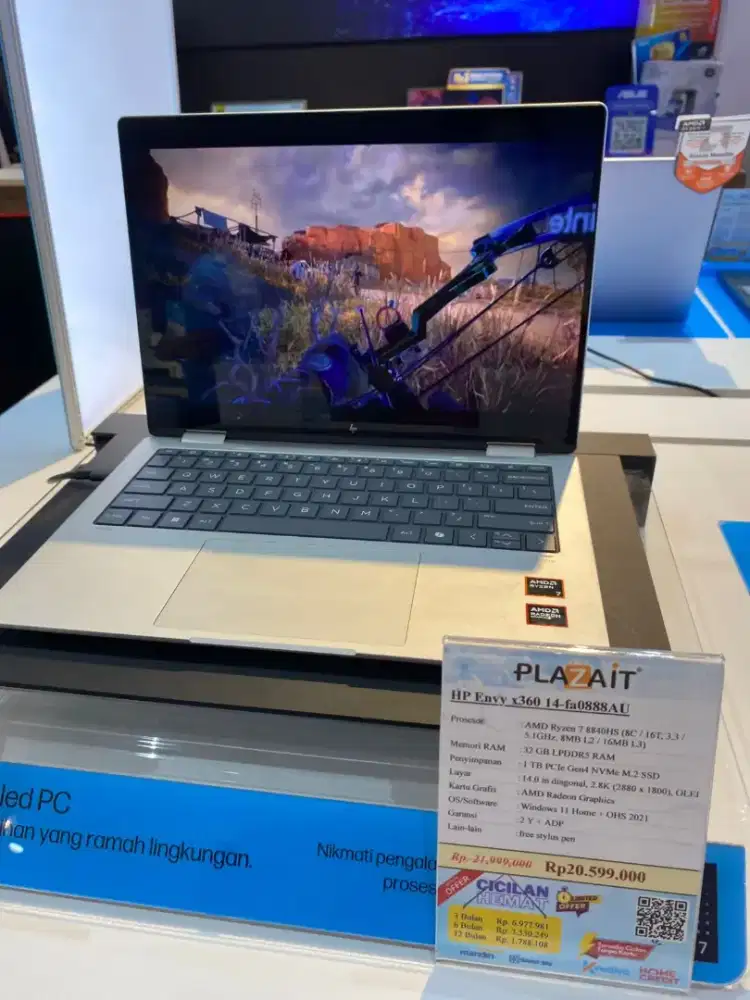 Kredit laptop Hp Envy modal ktp