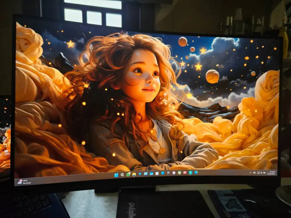 Monitor Curve Laptop LG 24 U241A-B Mulus Like New