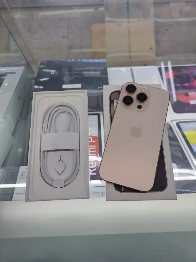 Second IPhone 16 Pro 128GB Desert IBOX ON 2026 Mulus Like New Nego