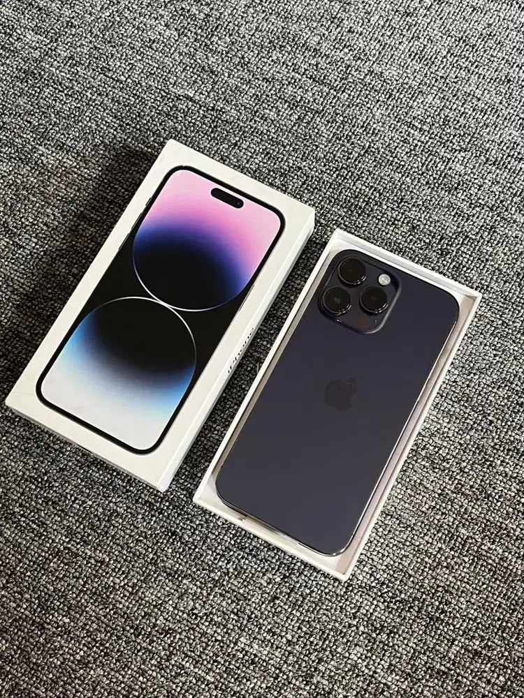 Iphone 14 pro max 128 gb bea cukai deep purple
