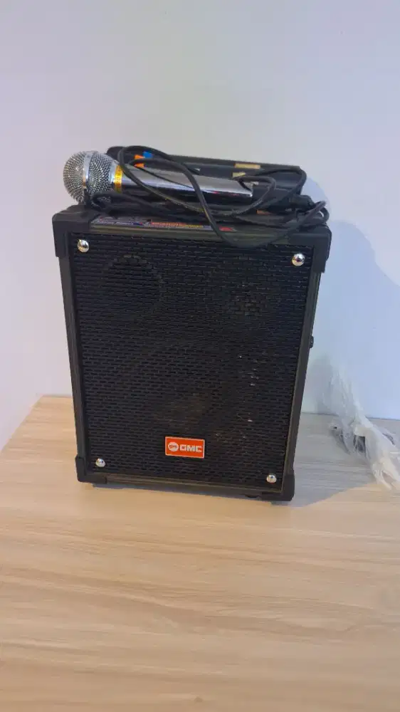 Speaker + 2 Mic Wireless + 1 Mic Cable