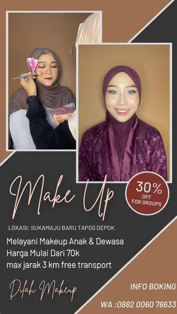JASA MAKEUP Dewasa & Anak2