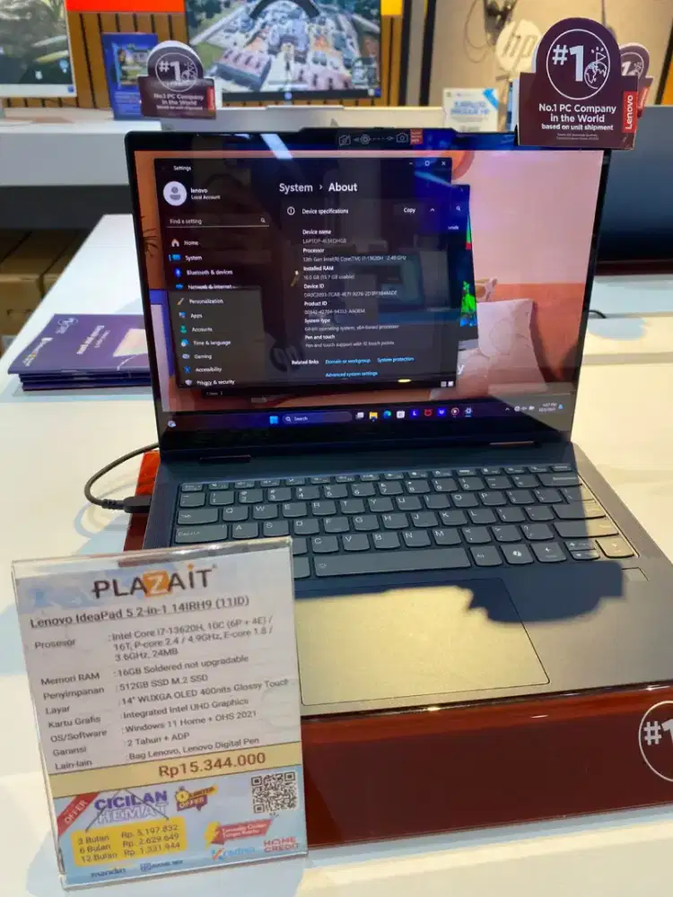 Kredit laptop lenovo ideapad modal ktp