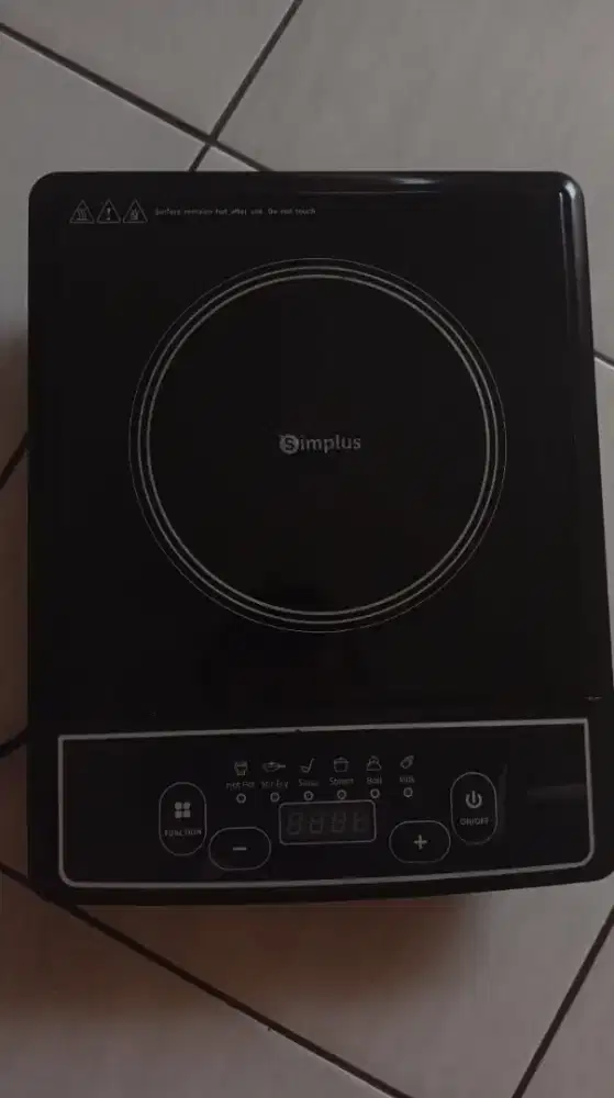 230rb kompor listrik Merk Simplus Pemakaian 3 Bulan No Box