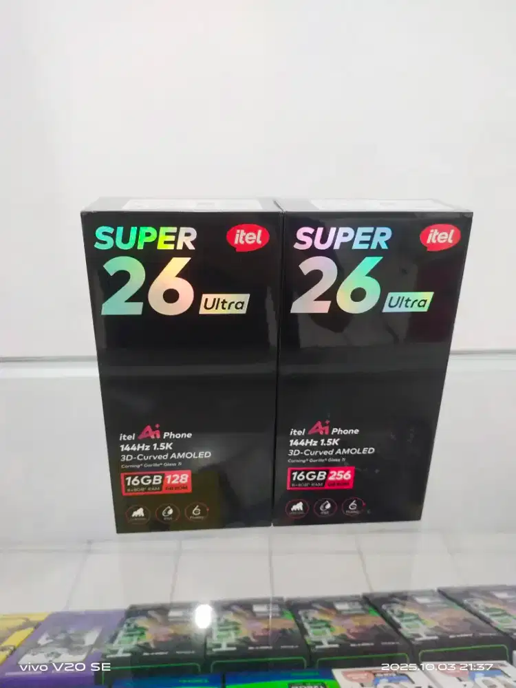 Itel S26 Ultra 8/128 GB Layar Curved AMOLED 6000 mAh Garansi Resmi