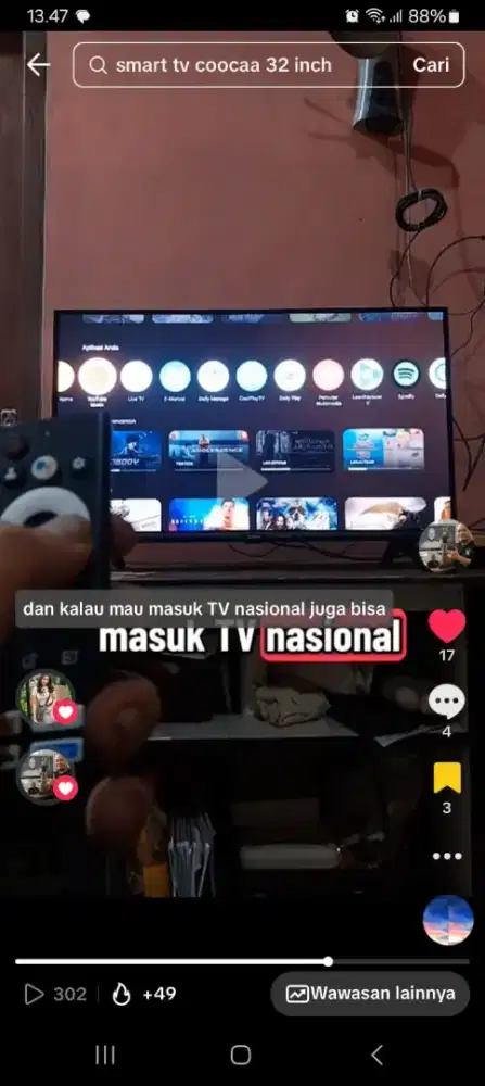Coocaa 32 inch jual cepat