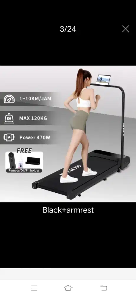 Dijual harga diskon Treadmill Sonix 1,3 Nett