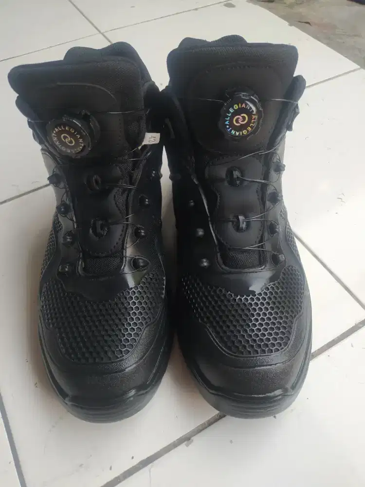 Sepatu pdh safety tali putar, nego