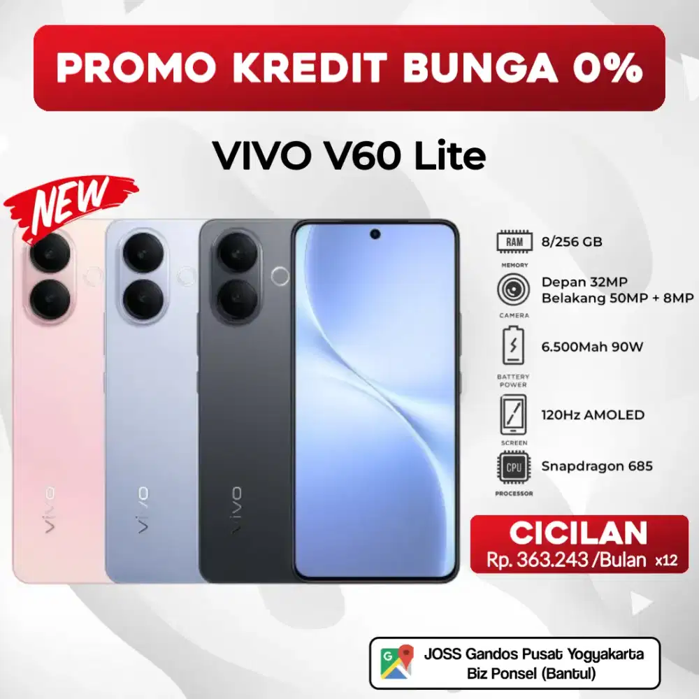 BISA KREDIT VIVO V60 LITE 8/256GB