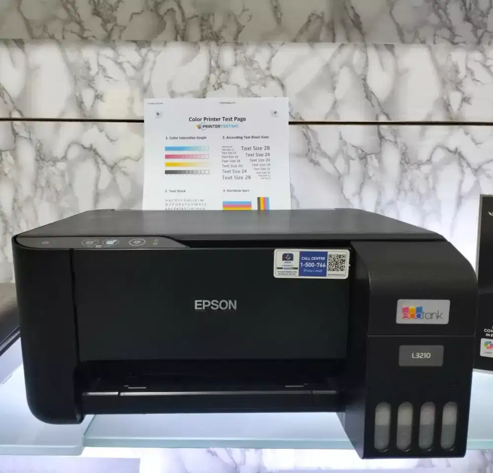 READY PRINTER EPSON L 3210 ECO TANK, PRINT SCAN COPY, ALL IN ONE.