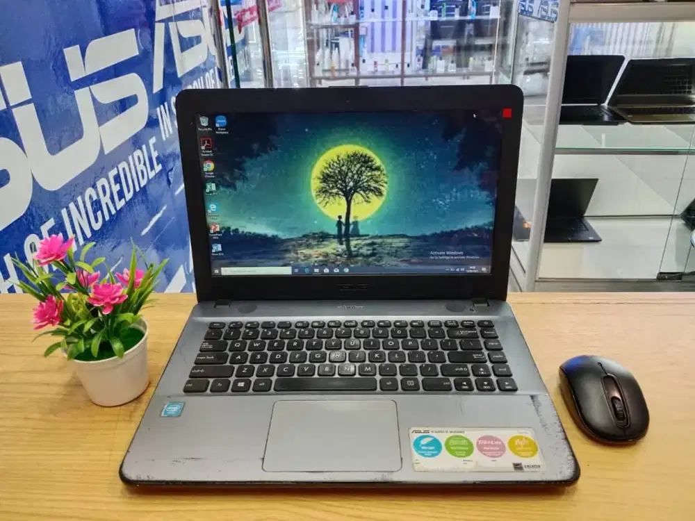 LAPTOP ASUS X441S RAM 2GB SSD 128GB +HDD 500GB SIAP KULIAH