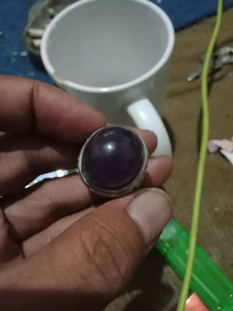 Batu/akik lafender natural