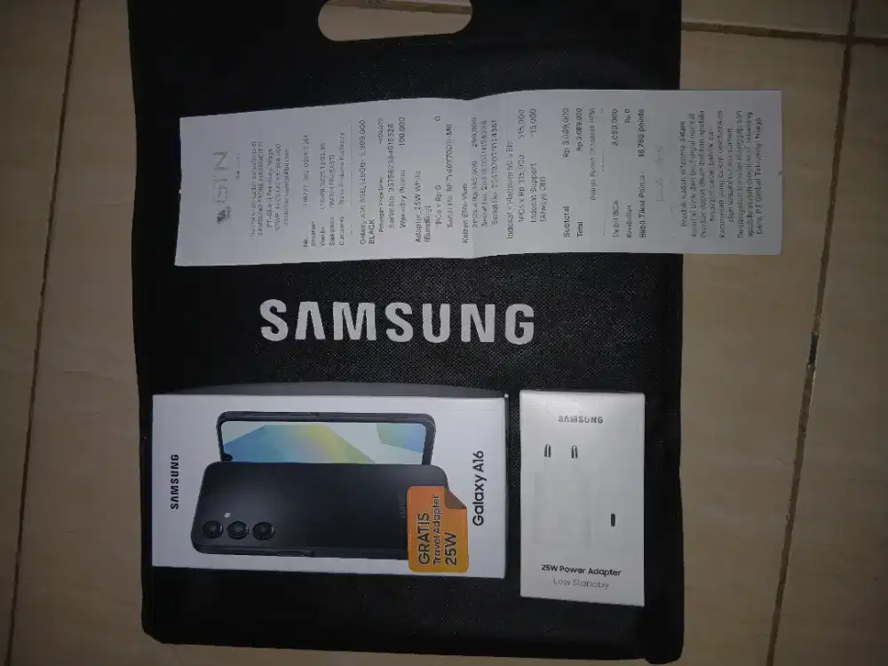 SAMSUNG A16 4G 8/128 BLACK PEMAKAIAN 1 MINGGU