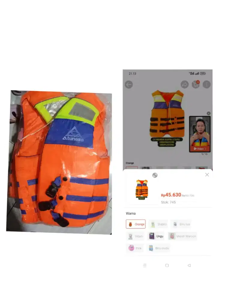 Baju pelampung Orange ukuran M

Stok 7