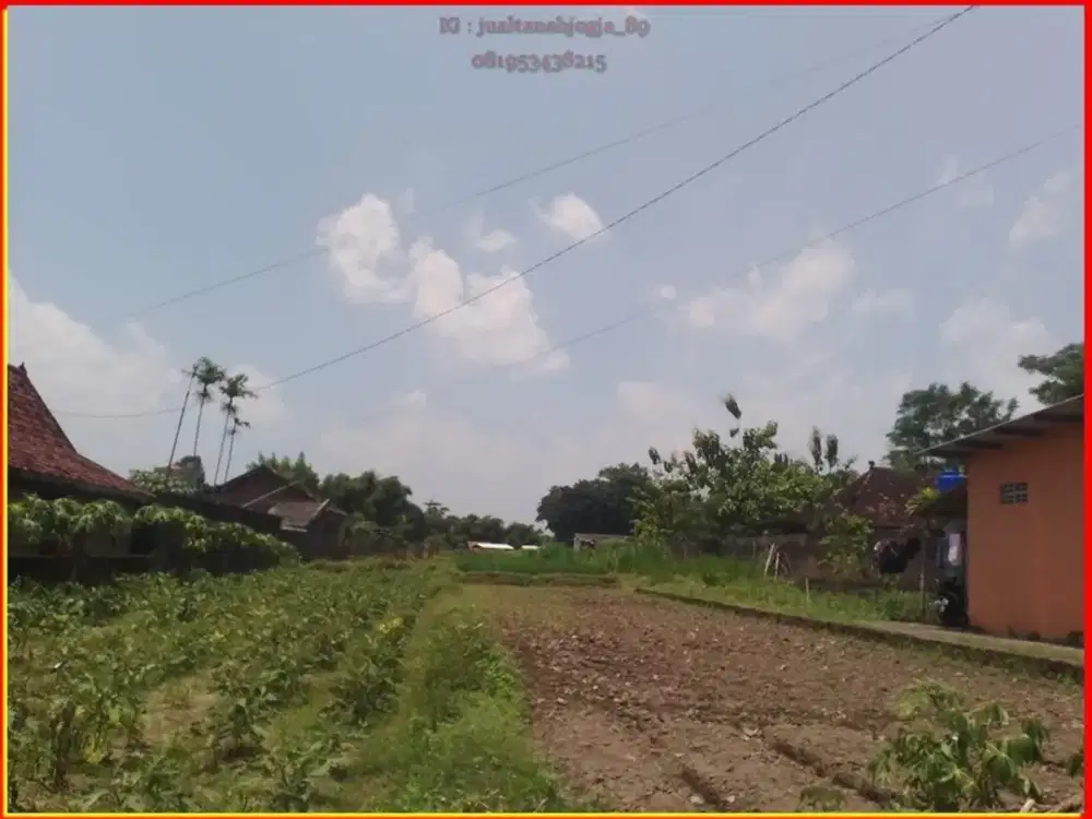 Tanah kalasan dekat exit toll prambanan tepi jl LPMP