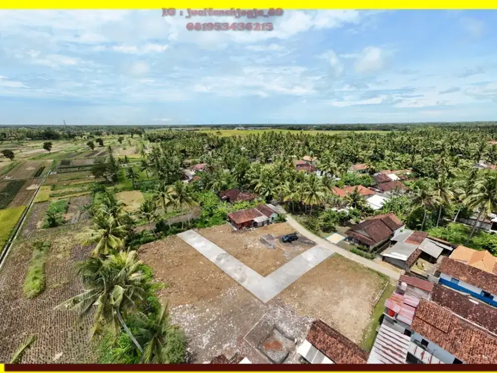 Jual tanah Murah Kulonprogo dekat Bandara YIA ,SHM Ready