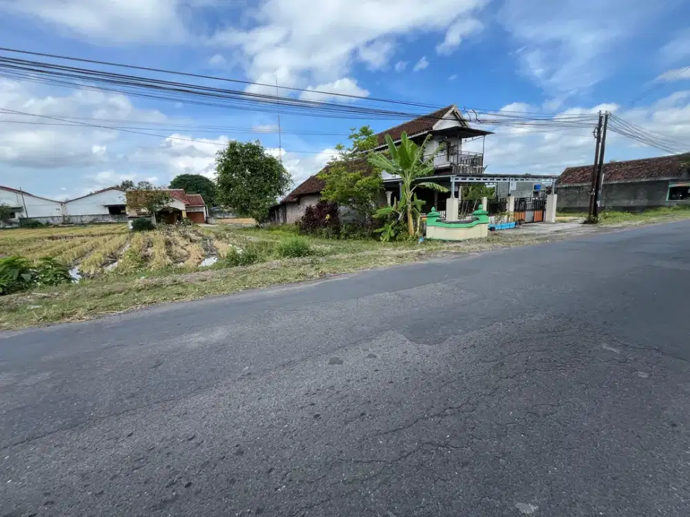 Siap bangun tanah Berbah kalasan dijual cepat tepi aspal