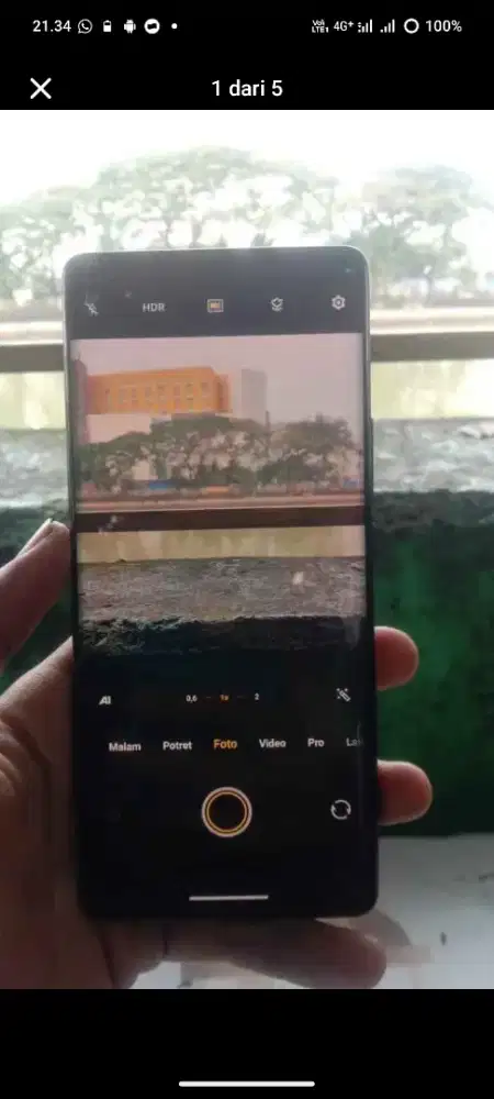 Vivo x80 bacdoor retak