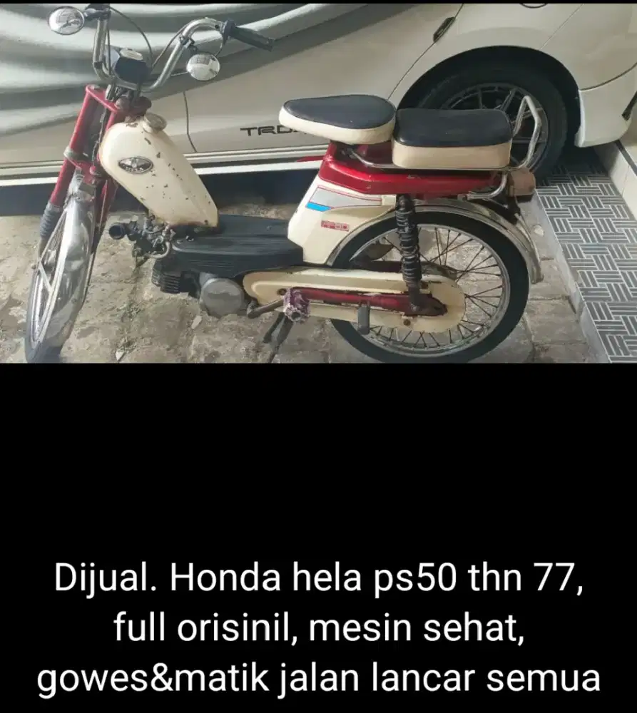 Honda PS50 tahun 1977 bekas - parts ori- harga nego
